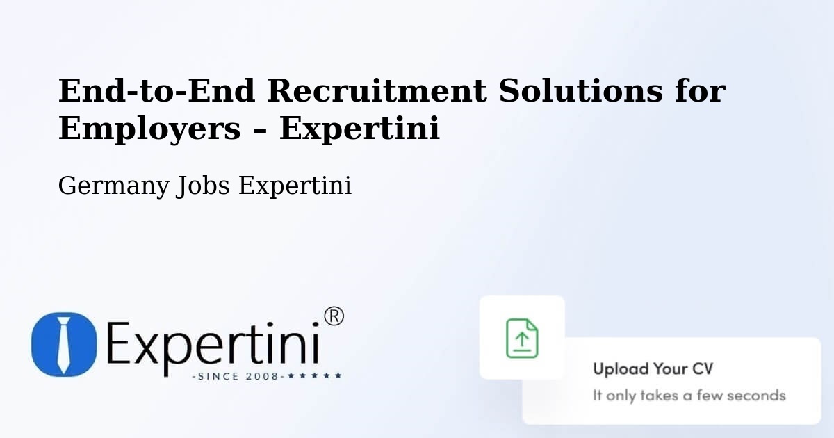 Recruitment Solutions for Employers – Pegau - Pegau, Germany Jobs Expertini
